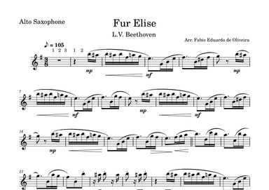 For Elise (Beethoven)  - Easy Arrangement (arr. Fabio Eduardo de Oliveira)