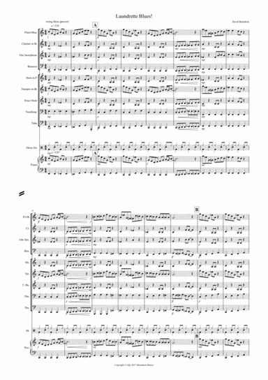 Laundrette Blues! for School Wind Band