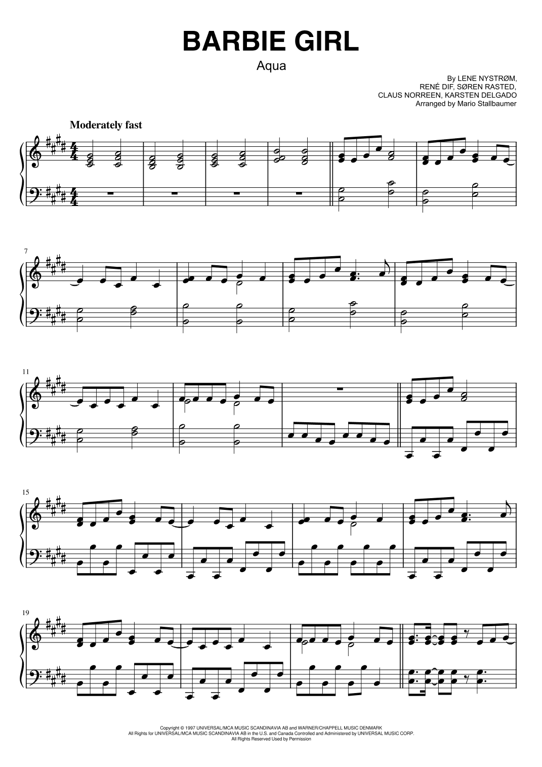 Barbie Girl (arr. Mario Stallbaumer)