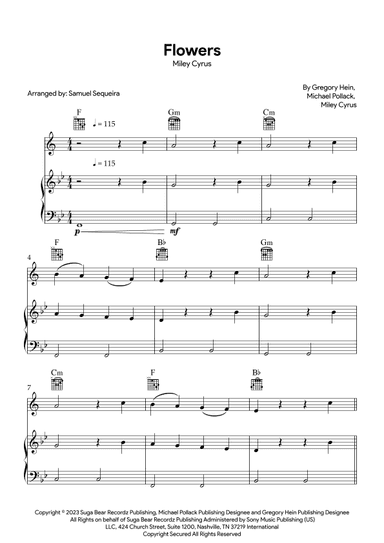 Flowers (arr. Samuel Sequeira)