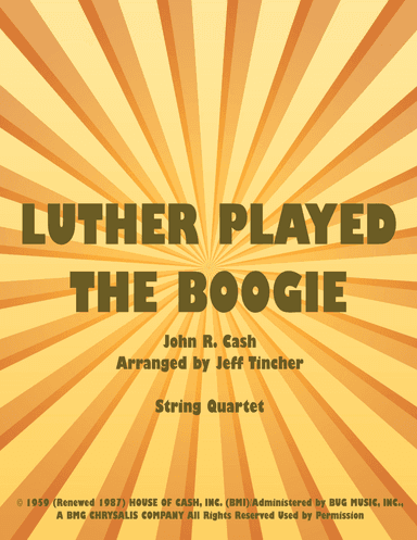 Luther Played The Boogie (arr. Jeff Tincher)