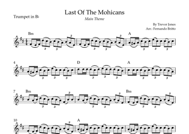 Last Of The Mohicans (main Theme) (arr. Fernando Britto)