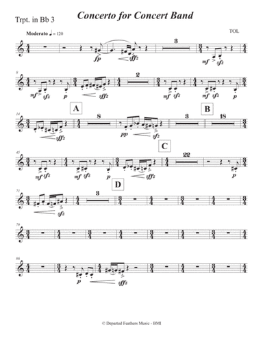 Concerto for Concert Band (2011) Trumpet 3