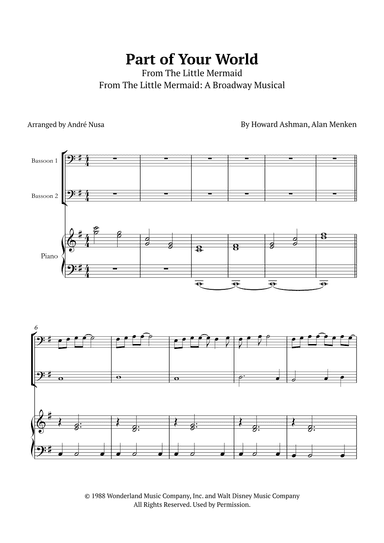 Part Of Your World (arr. André Nusa)