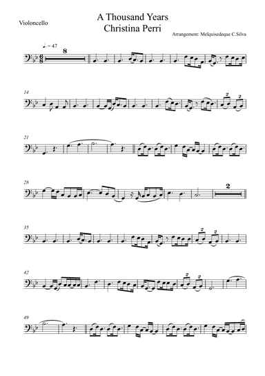 A Thousand Years (arr. Melquisedeque C.Silva)