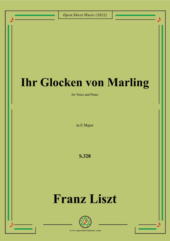 Liszt-Ihr Glocken von Marling,S.328,in E Major (arr. OSM Press)