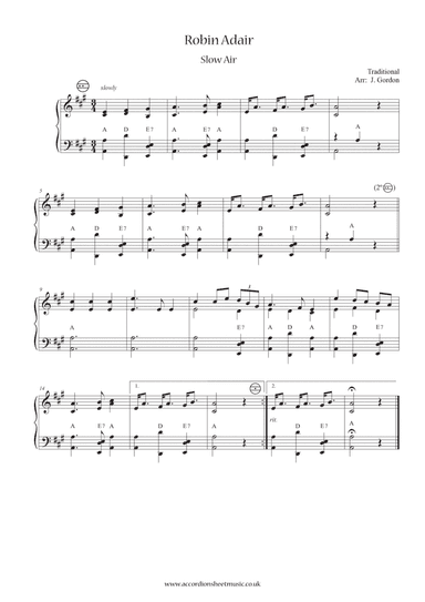 Robin Adair (arr. Julia Gordon)