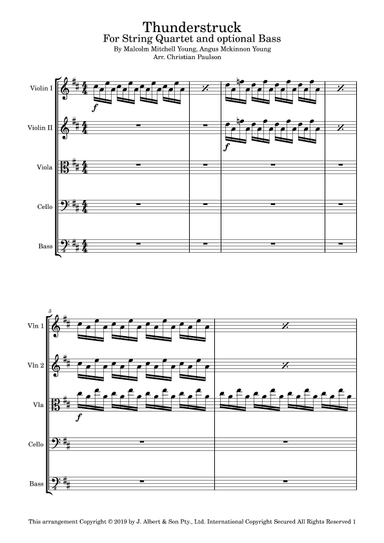 Thunderstruck (arr. Christian Paulson)