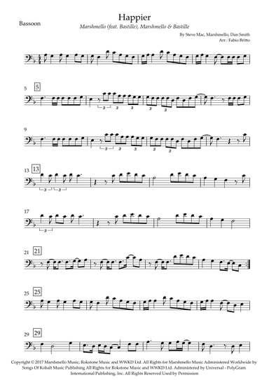 Happier (arr. Fabio Britto)