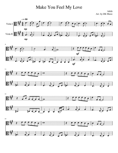 Make You Feel My Love (arr. DK Music)