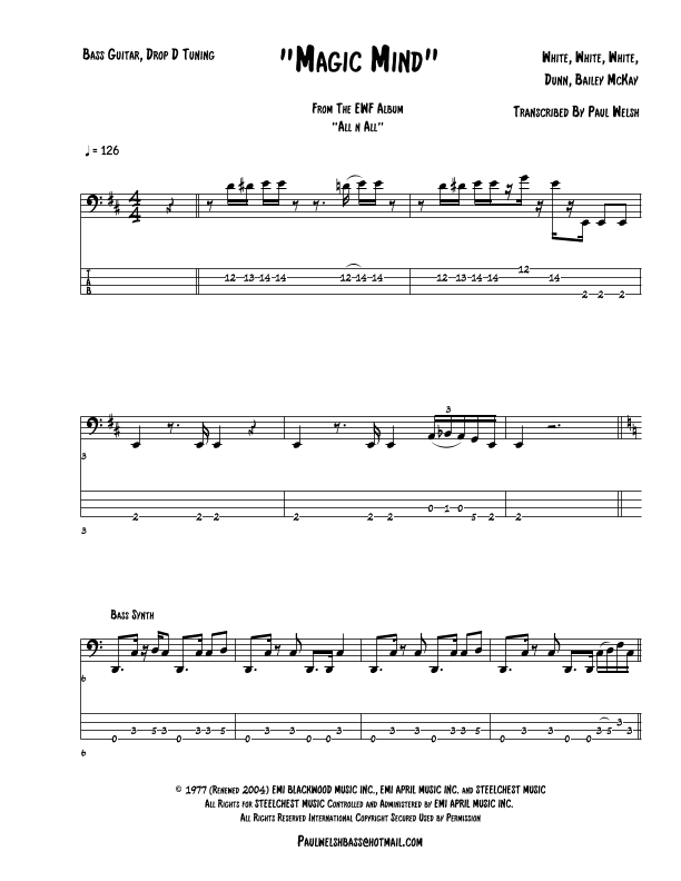 Magic Mind (master Mind) (arr. P Welsh)