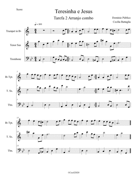 Teresinha de Jesus - cancioneiro folclórico brasileiro (arr. Cecilia Battaglia)