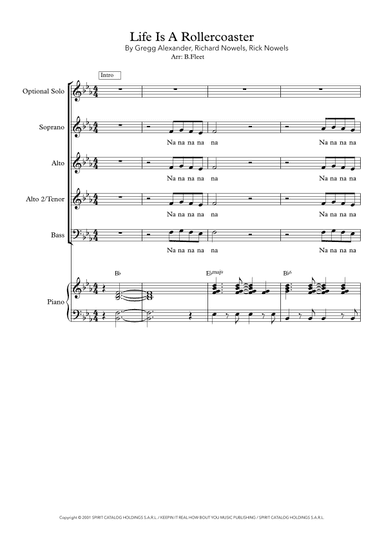 Life Is A Rollercoaster (arr. B.Fleet)