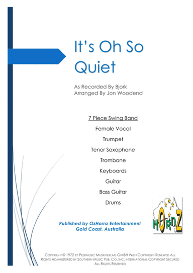 It's Oh So Quiet (und Jetzt Ist Es Still) (arr. Jon Woodend)