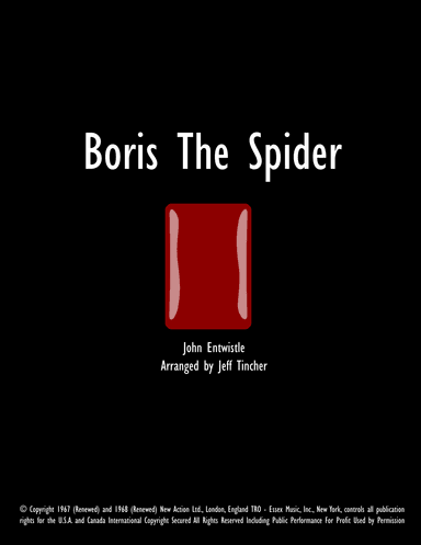 Boris The Spider (arr. Jeff Tincher)