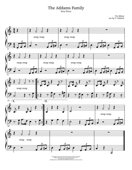 Addams Family (arr. Tasha Palmer)