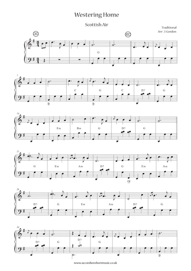 Westering Home (arr. Julia Gordon)