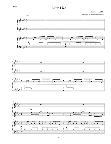 Little Lies (arr. Ryan Brechmacher)