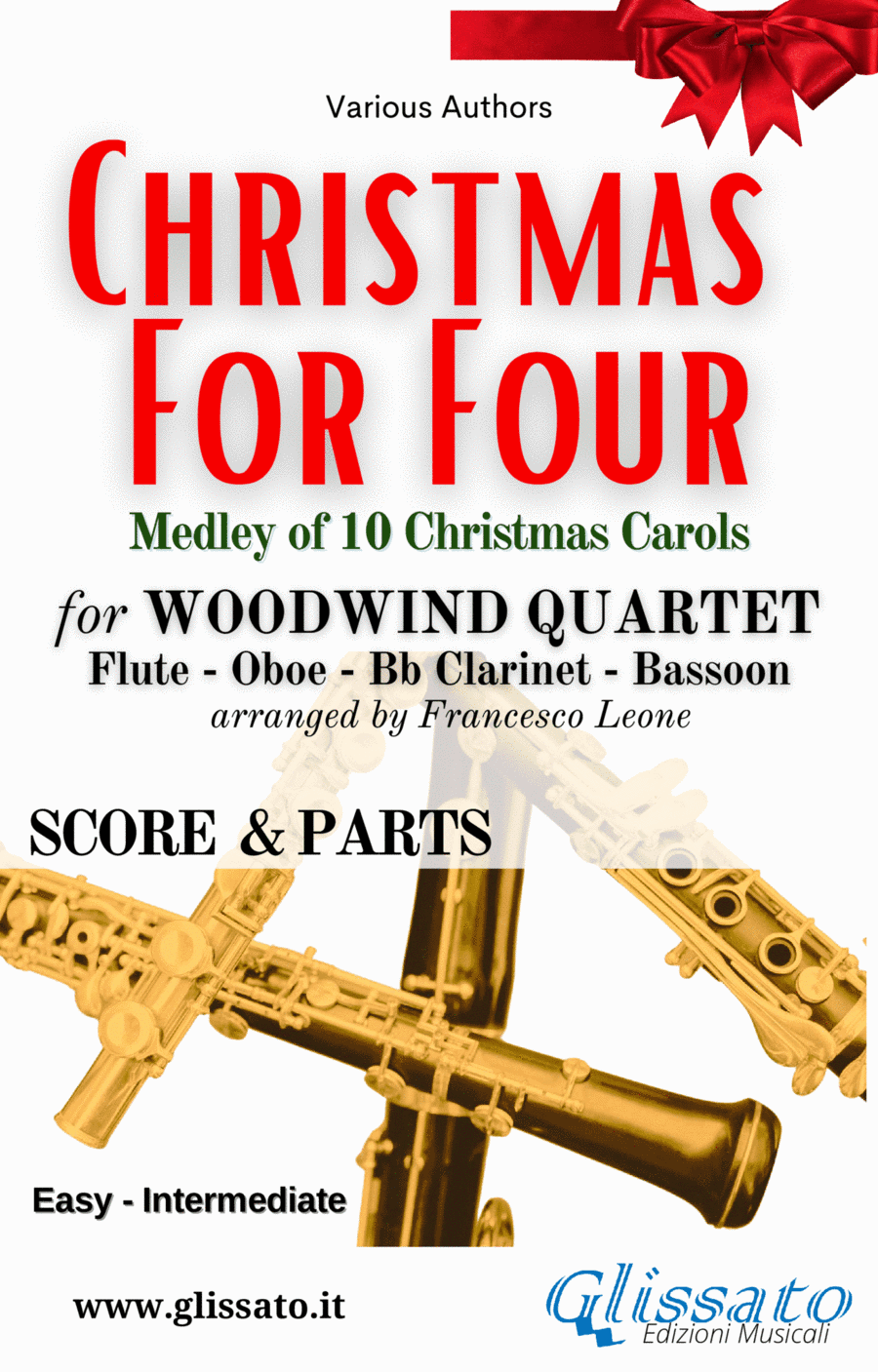 Christmas For Four - Medley for Woodwind Quartet (score & parts) (arr. Francesco Leone)