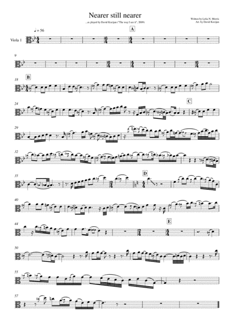 Nearer still nearer - duet (viola) (arr. David Kocijan)