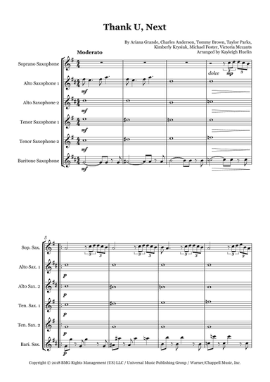Thank U, Next (arr. Kayleigh Huelin)