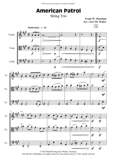 American Patrol (arr. Gert Th. Walter)