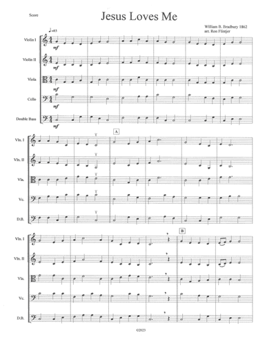 Jesus Loves Me (arr. Ron Flintjer)