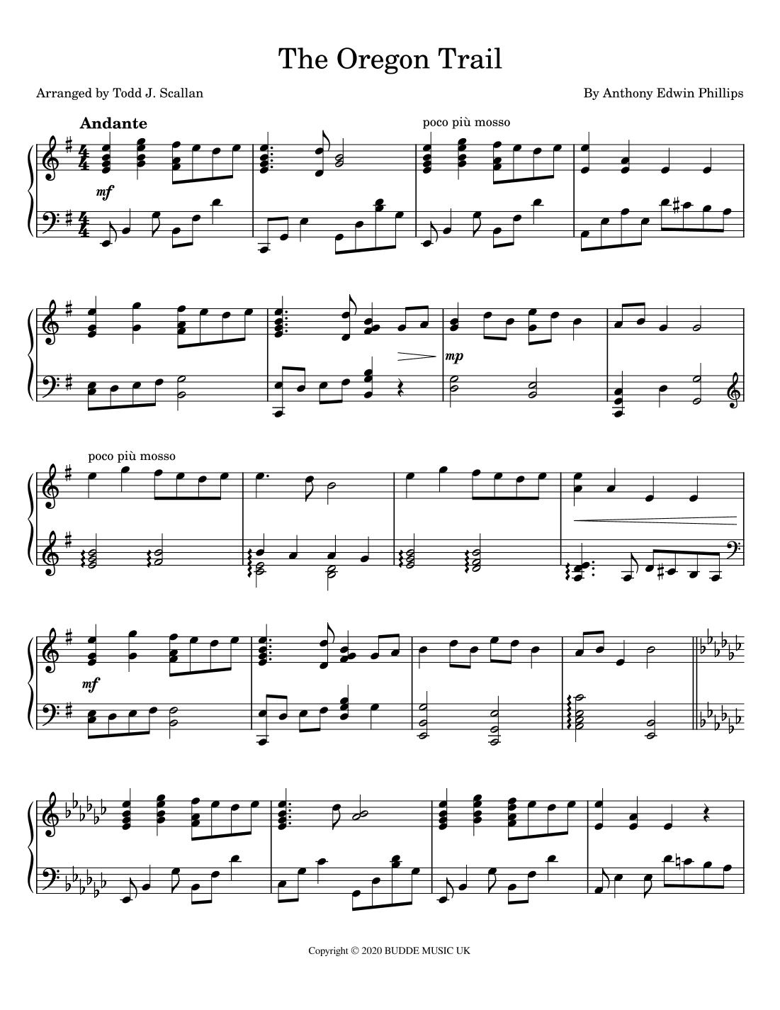 The Oregon Trail (arr. Todd J. Scallan)