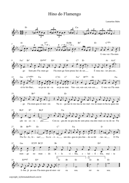 Hino do Flamengo (arr. Marcus Trancoso)
