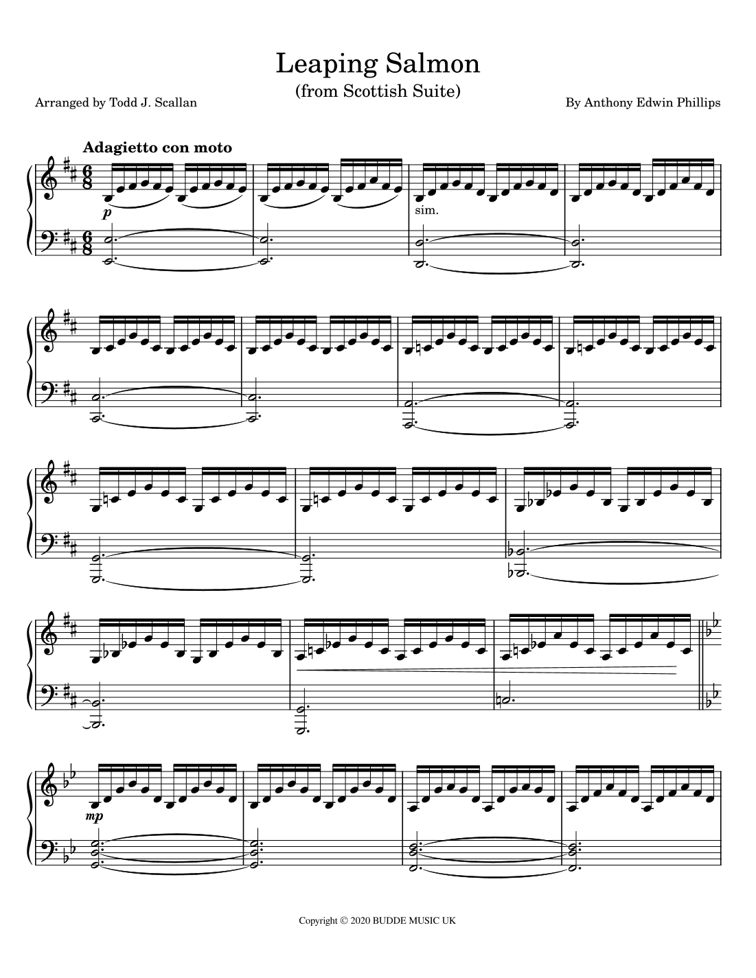 Leaping Salmon (arr. Todd J. Scallan)