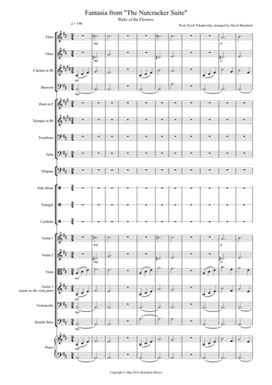 Waltz of the Flowers (Fantasia from Nutcracker) for School Orchestra (arr. David Burndrett)