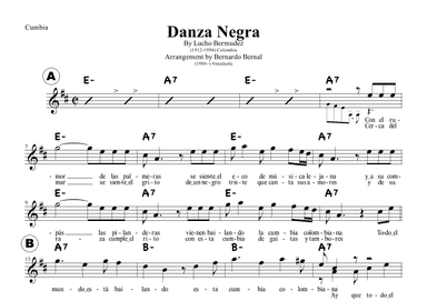 Danza Negra (arr. Bernardo Bernal Hidalgo)