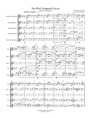 Prelude and Fugue in B-flat Minor (arr. John Froehlig Jr.)
