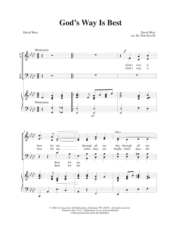 God's Way Is Best For Me