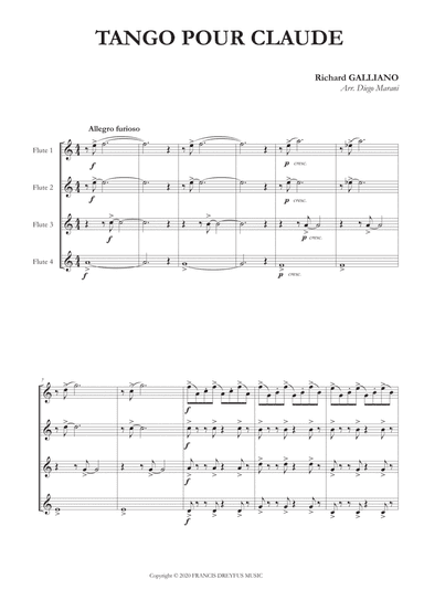 Tango Pour Claude (arr. Diego Marani)