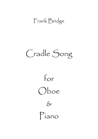 Cradle Song (arr. Spence Bundy)