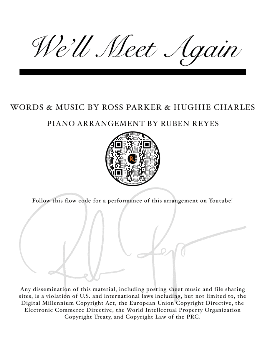 We'll Meet Again (arr. Ruben Reyes)