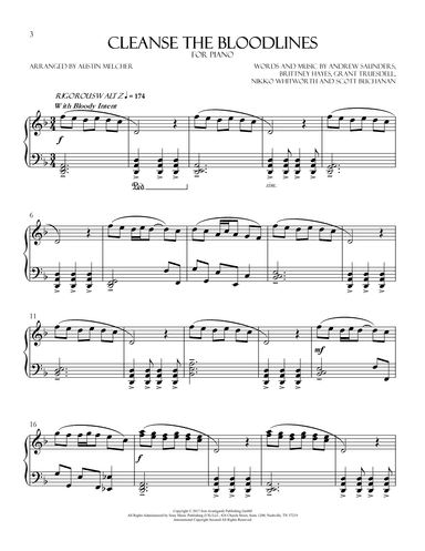 Cleanse The Bloodlines (arr. Austin Melcher)