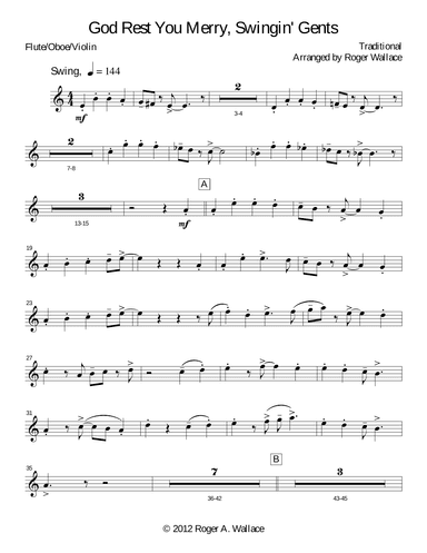 God Rest You Merry, Gentlemen (Vibraphone & Piano) (arr. Roger Wallace)