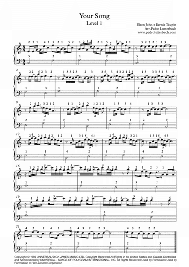 Your Song (arr. Pedro Lutterbach)