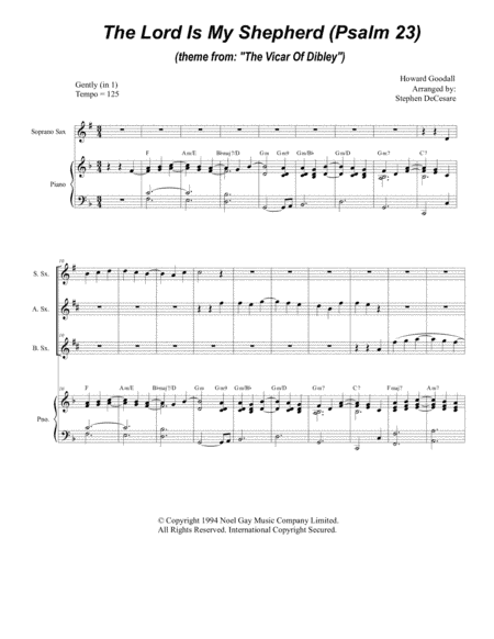 Psalm 23 (theme From The Vicar Of Dibley) (arr. Stephen DeCesare)