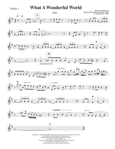 What A Wonderful World (arr. Stephen M. Taylor)