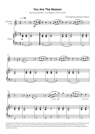 You Are The Reason (arr. Rodrigo Faleiros)