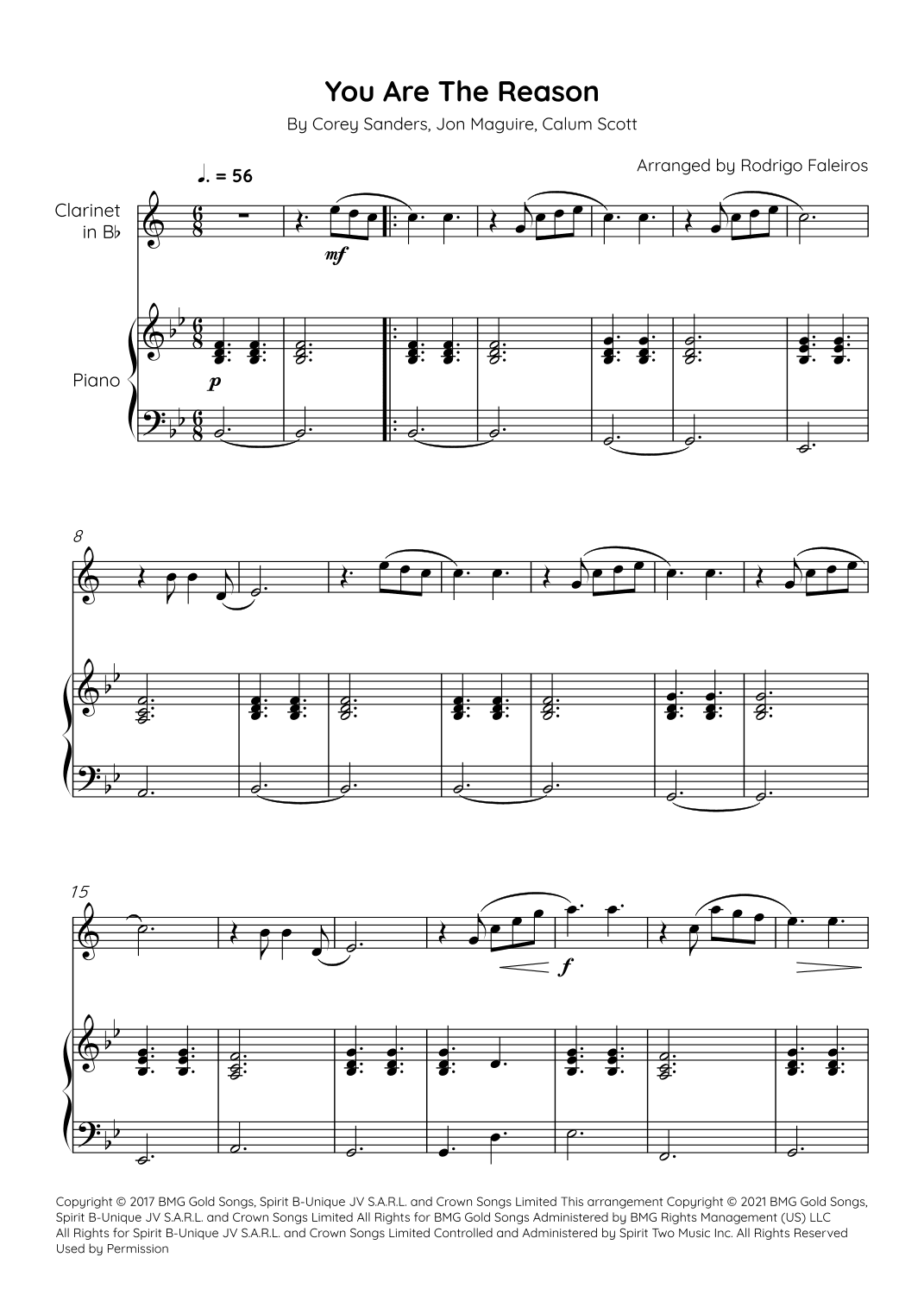 You Are The Reason (arr. Rodrigo Faleiros)