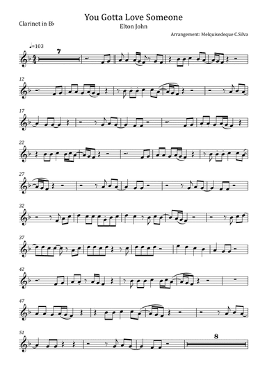 You Gotta Love Someone (arr. Melquisedeque C.Silva)