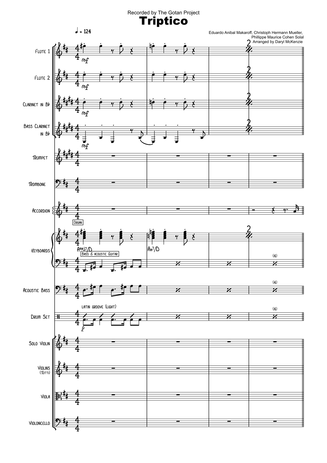 Triptico (arr. Daryl McKenzie)