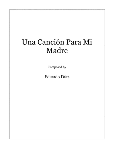Una Canción Para Mi Madre