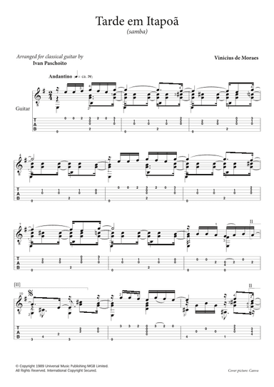 Tarde Em Itapoa (arr. Ivan Paschoito)