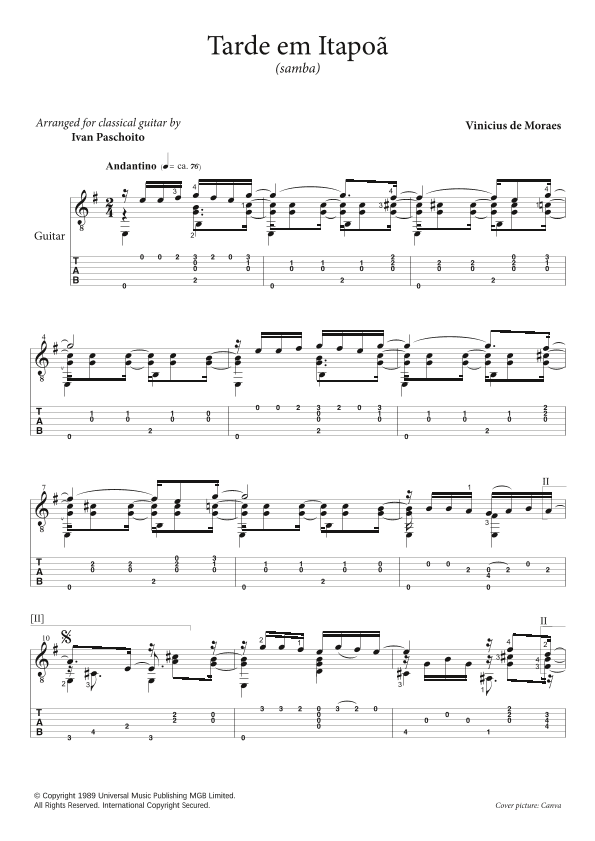 Tarde Em Itapoa (arr. Ivan Paschoito)