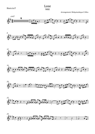 Lose (arr. Melquisedeque C.Silva)
